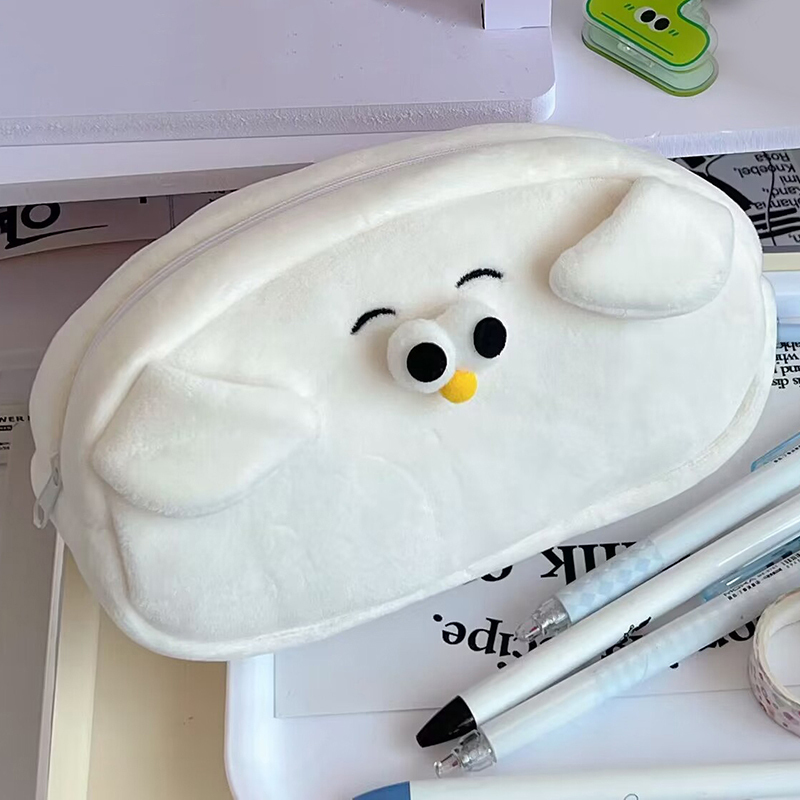  Cute Cartoon Seagull Pencil Case – Large Capacity Pen Pouch For Women And Girls, Fun School Stationery Supply 