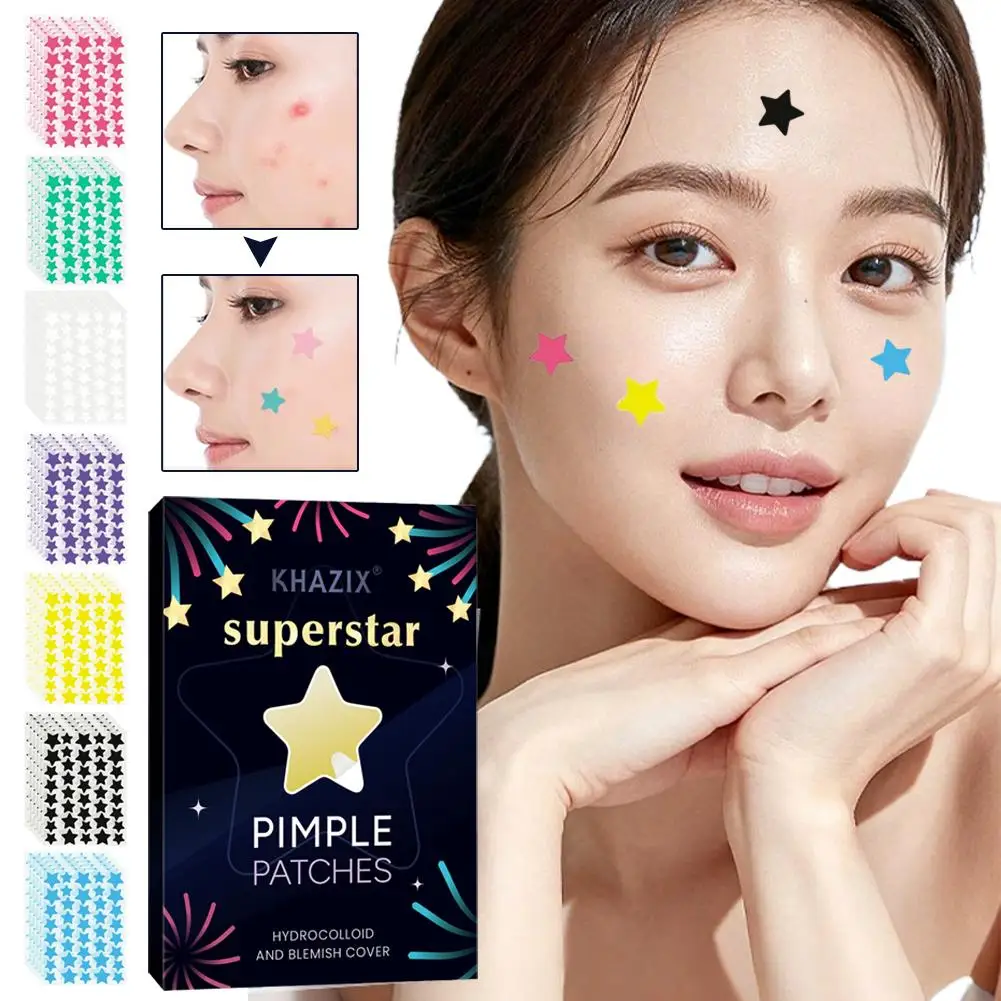 Sweet Cool Star Acne Patch Face Blemishes Invisible Pimple Patch For Day and Night Use Anti-Acne Spots Marks Concealer Patch
