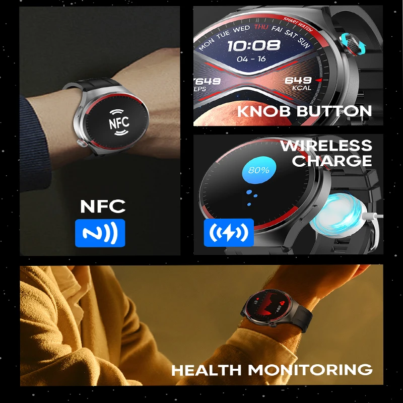 

Новые спортивные смарт-часы 2026 года с AMOLED-экраном 1,43 дюйма, Bluetooth-звонками, мониторингом здоровья, голосовым управлением ИИ, GPS и отслеживанием траектории движения