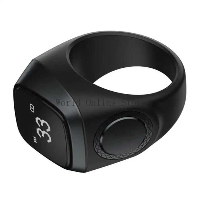 

Цифровые исламские молитвенные кольца Counter Intelligent Tasbih Zikr кольца 0,49 «Показ 87HC