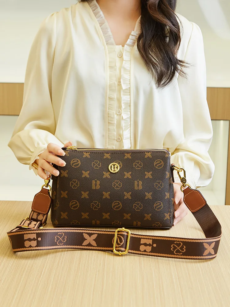 

Гонконгская роскошная брендовая женская сумка, новинка 2025, универсальная большая сумка через плечо Capaci для мам среднего возраста, повседневная сумка