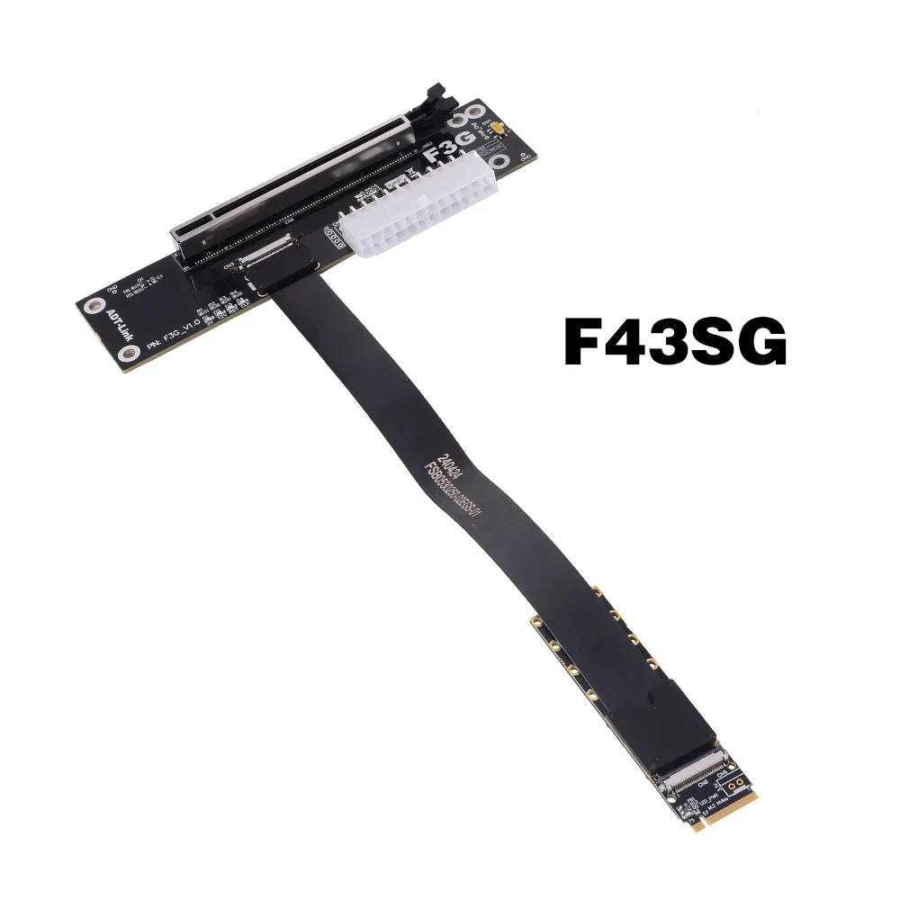 PCIe 5.0 F3G Notebook GPU External To M.2 NVMe Docking Station FFC Full Speed Ultra-soft Adapter PCIE X16 EGPU for NUC F43SG 5.0