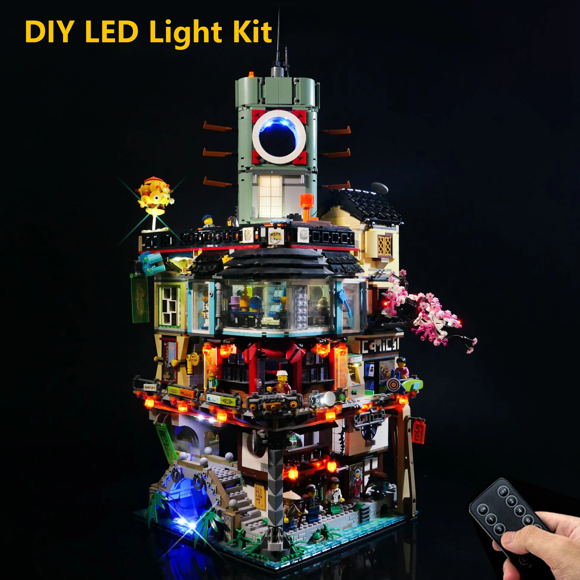 

DIY LED Light Kit 70620 Hero Building Block Model Remote Decorative Display Lights Only Great Gift for Action and Fantasy Lovers
