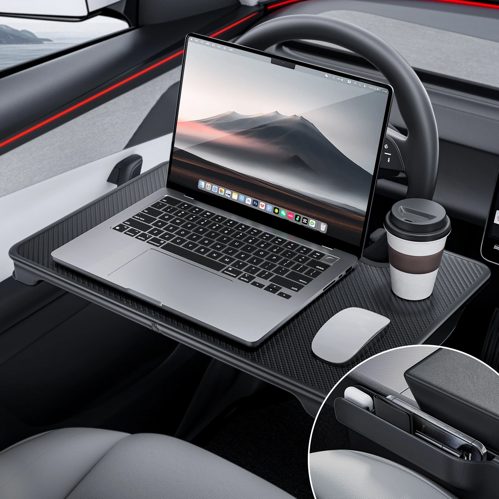 yz-para-tesla-model-y-yl-3-highland-juniper-standard-mesa-plegable-2-en-1-para-volante-de-coche-y-organizador-para-espacio-entre-asientos-del-coche-para-laptop-comida-escritura-para-volantes-redondos-estandar-universales