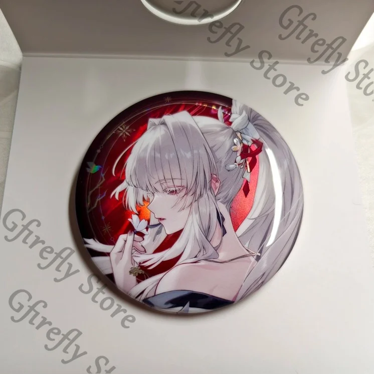 

Wuthering Waves Hiyuki Denia Theme Double Flash Badge Brooch Tinplate Pins Emblem Ornaments Cosplay Mascot Official Goods