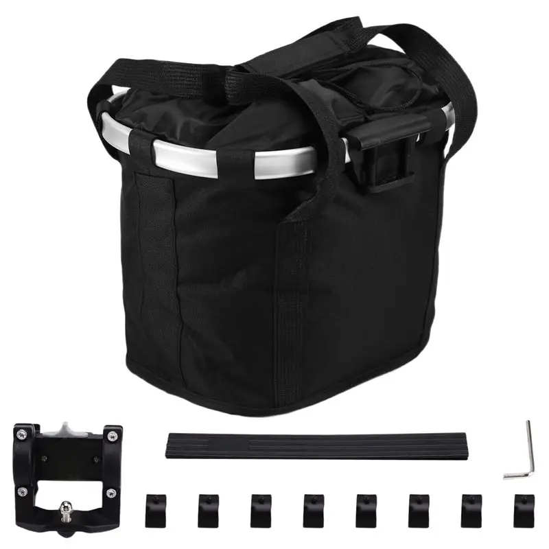 

New Arrival Bicycle Front Basket Foldable Handlebar Bag Pet Dog Cat Carrier Backpack Cycling For Small Pets Travel Bike Bag