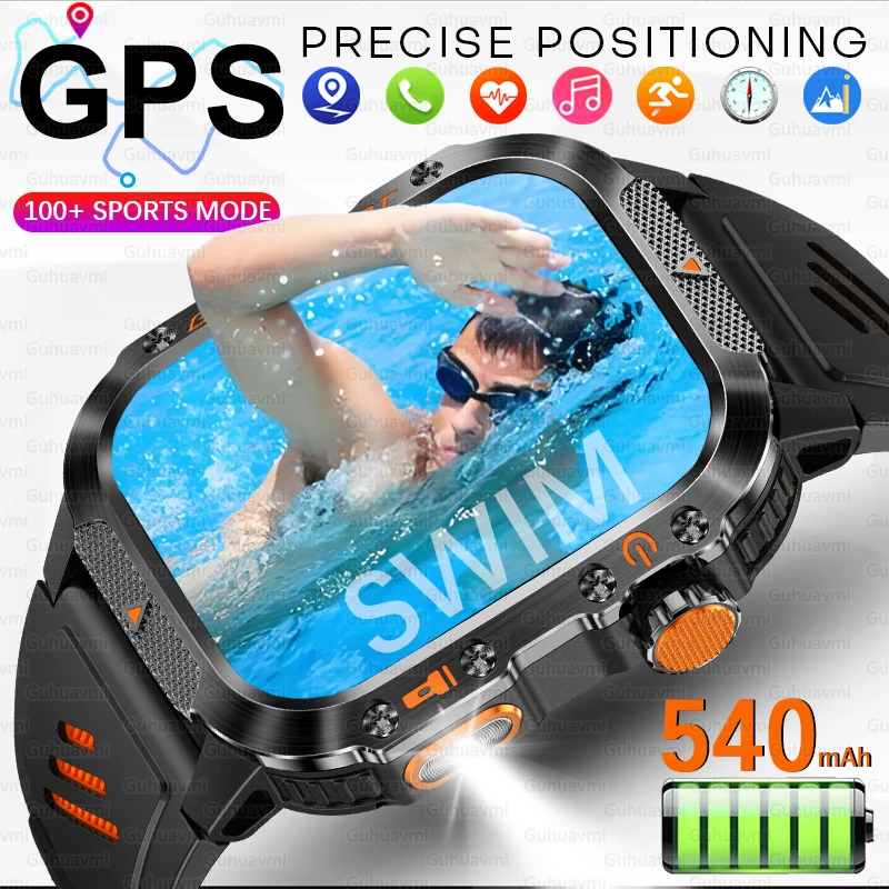 

New T-Rex3 GPS Smart Watch 2025 For Xiaomi Military Smartwatch Men 10ATM Waterproof 100+Sport Modes Built-in GPS BT Call Watches