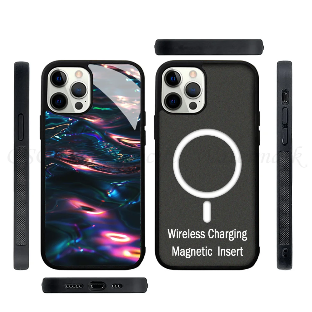 Water Waves Mobile Phone Cases For IPhone 15 14 13 Pro Max 11 12 Mini Alex Mirror TPU Shell