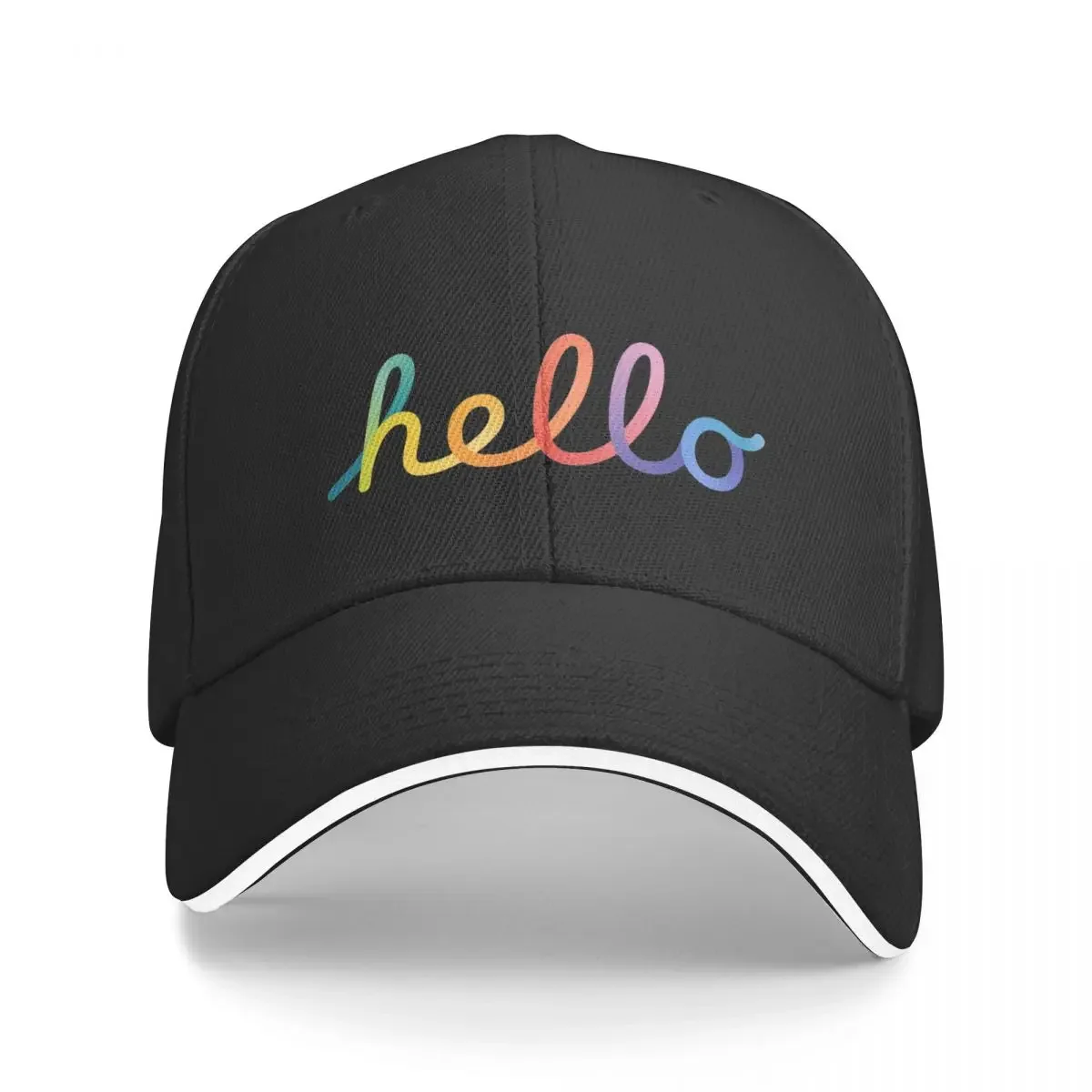 

Hello - Mac Apple Saying Design Baseball Cap Beach Bag custom Hat tea Hat Snap Back Hat Women's Beach Visor Men's