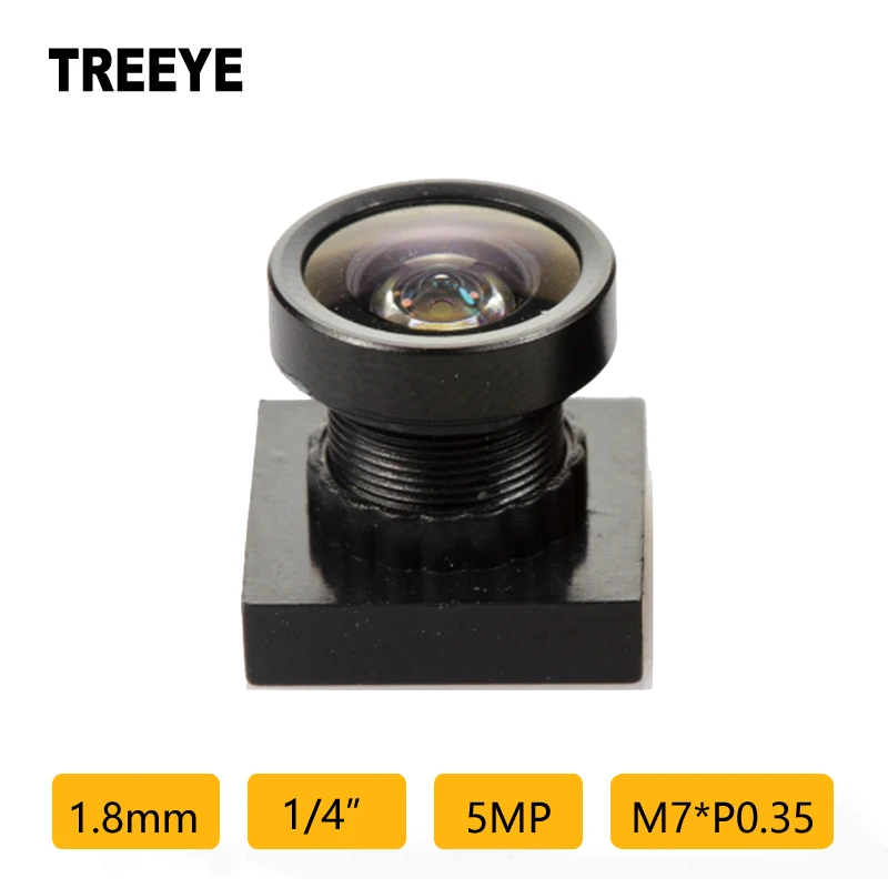 

HD 5MP 1.8mm M7 Lens 5.0megapixel 1/4" Miniature Lens Wide Angle 650nm IR Fitler Barcode Scanning Lens QR Scanner Doorbell Lens