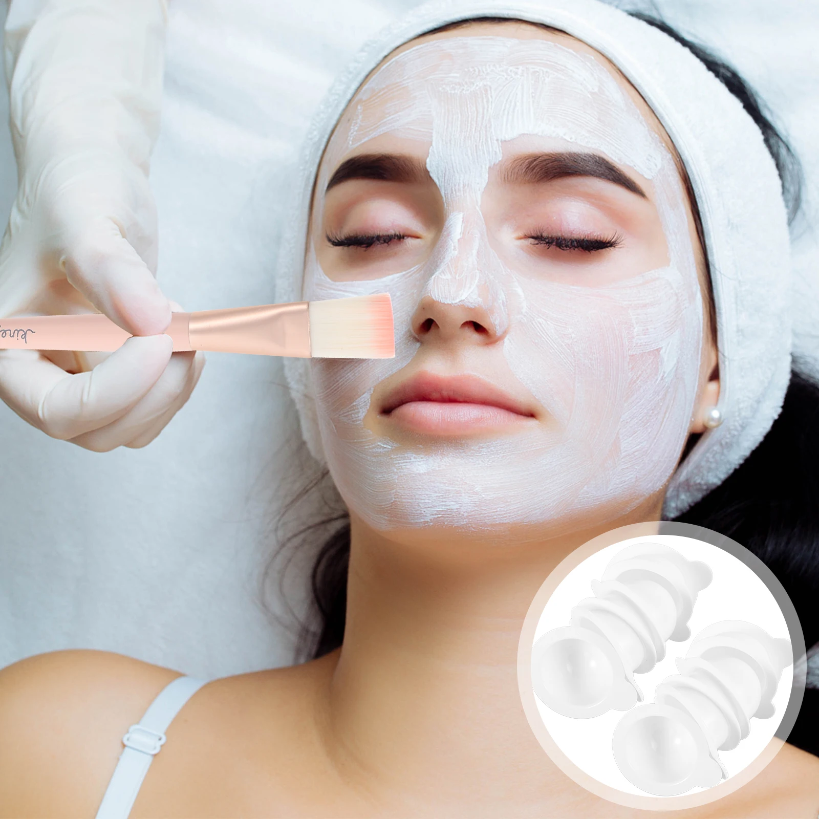 

20Pcs Sample Cups Multi-Functional Plastic Storage Containers Travel Face Lotion Cream Facial Mask Body Butter