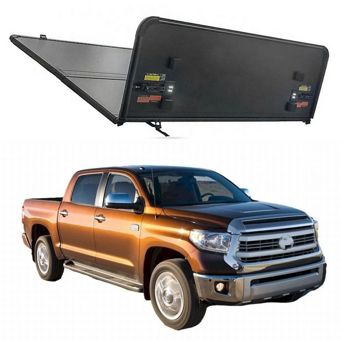 

No Drill Installation Hard Trifold Tonneau Cover Pick Up for Tundra 6.5FT