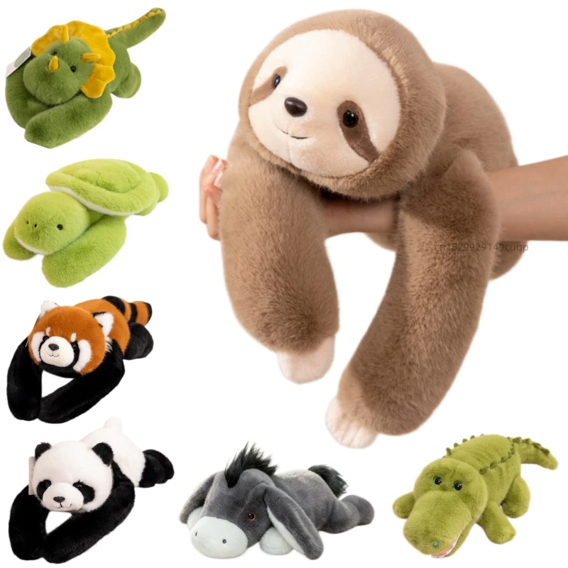 60cm Cartoon Fun High Quality Long Arm Animal Plush Doll Dinosaur Raccoon Crocodile Turtle Sloth Bear Plush Toy Home Decor Gift