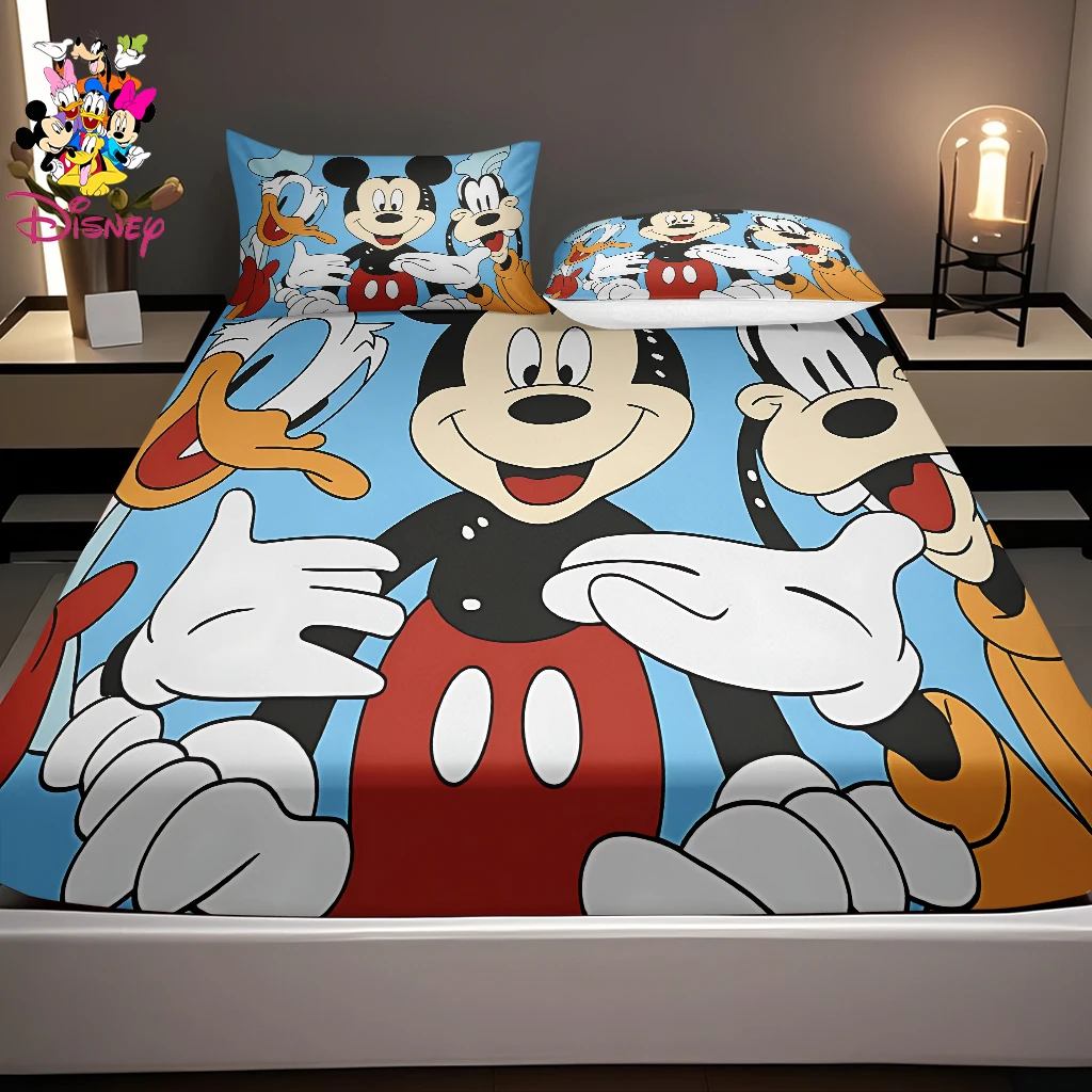 2/3 قطعة ديزني ميكي ودونالد داك آند جوفي الثلاثي المجهزة ورقة مجموعة الطباعة الرقمية هدية عيد للعائلة والأصدقاء