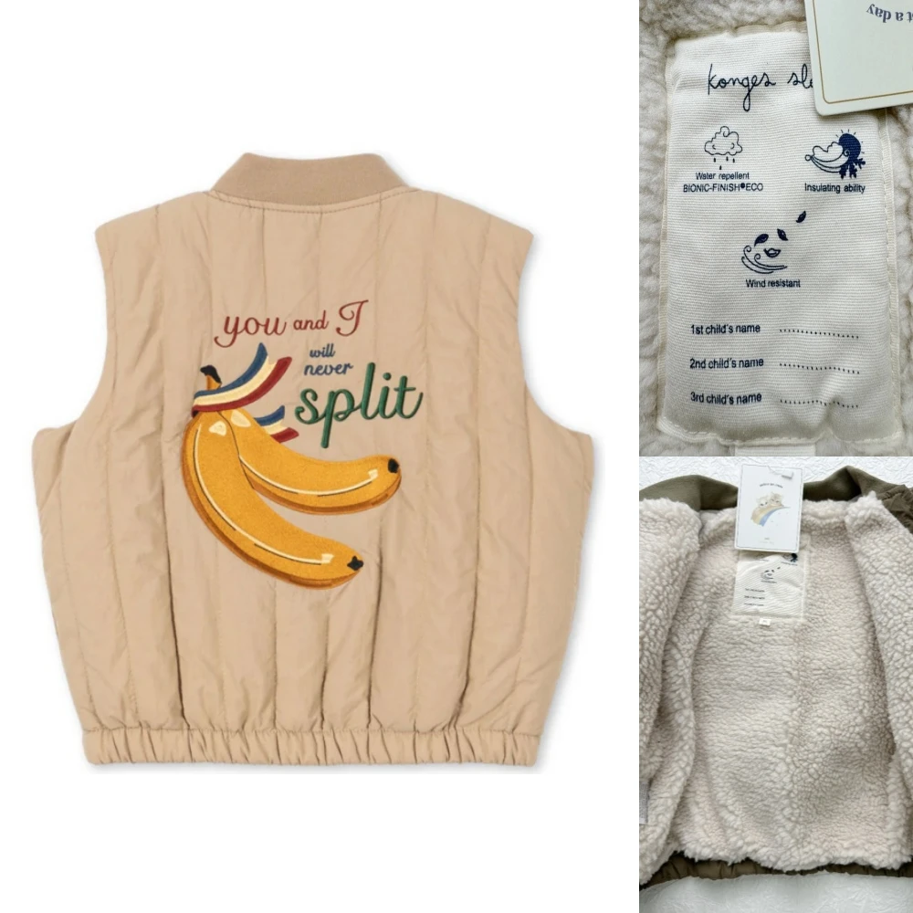 2025 KS Merk Winter Baby Jongens Lamswollen Jassen Vest Kinderkleding Meisjes Cherry Jassen Bovenkleding Jassen Vlucht Pak Jassen 1-9Y