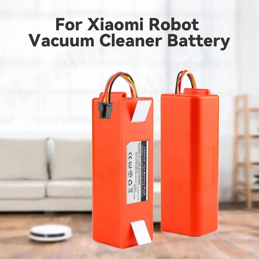 14.4V Vacuum Cleaner Battery BRR-2P4S-5200D for XIAOMI Roborock S50 S51 S55 T60 Sweeping Mopping Robot Sweeper 18650 Battery