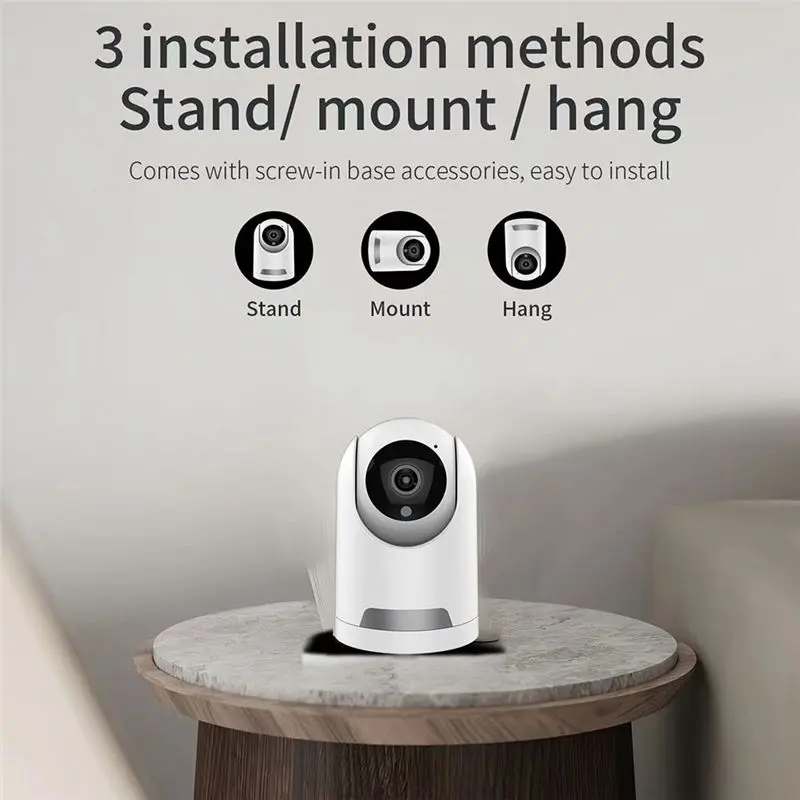 A93PHOT! Wifi Camera 4MP Dual Pan/Tilt Motion Detection CCTV Two Way Audio 2.4G WIFI Indoor Baby Monitor Security Camera US PLUG