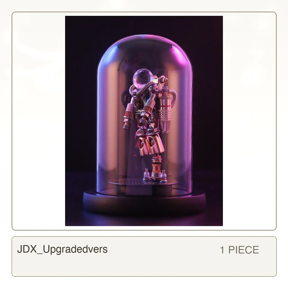 154PCS DIY Astronaut 3D Assembly Model Precision Metal Tide Play Handmade Decoration Creative Holiday Collectible for Boys