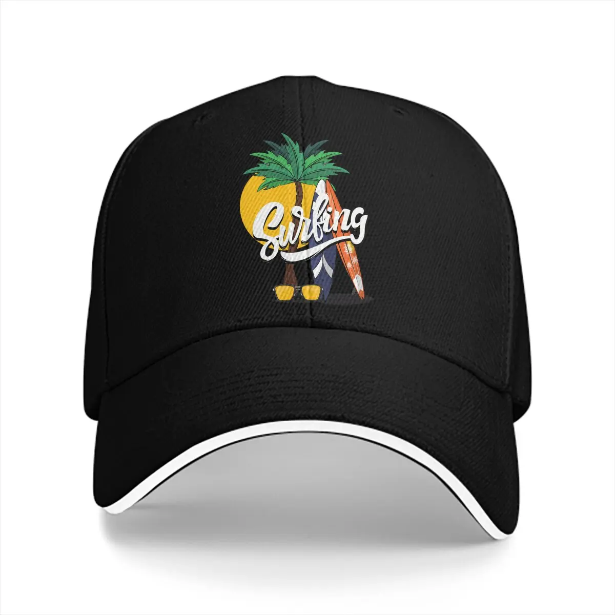 Pure Color Dad Hats Funny Surf Quote Casual Hat Sun Visor Caps Surfing Extreme Sports Peaked Cap