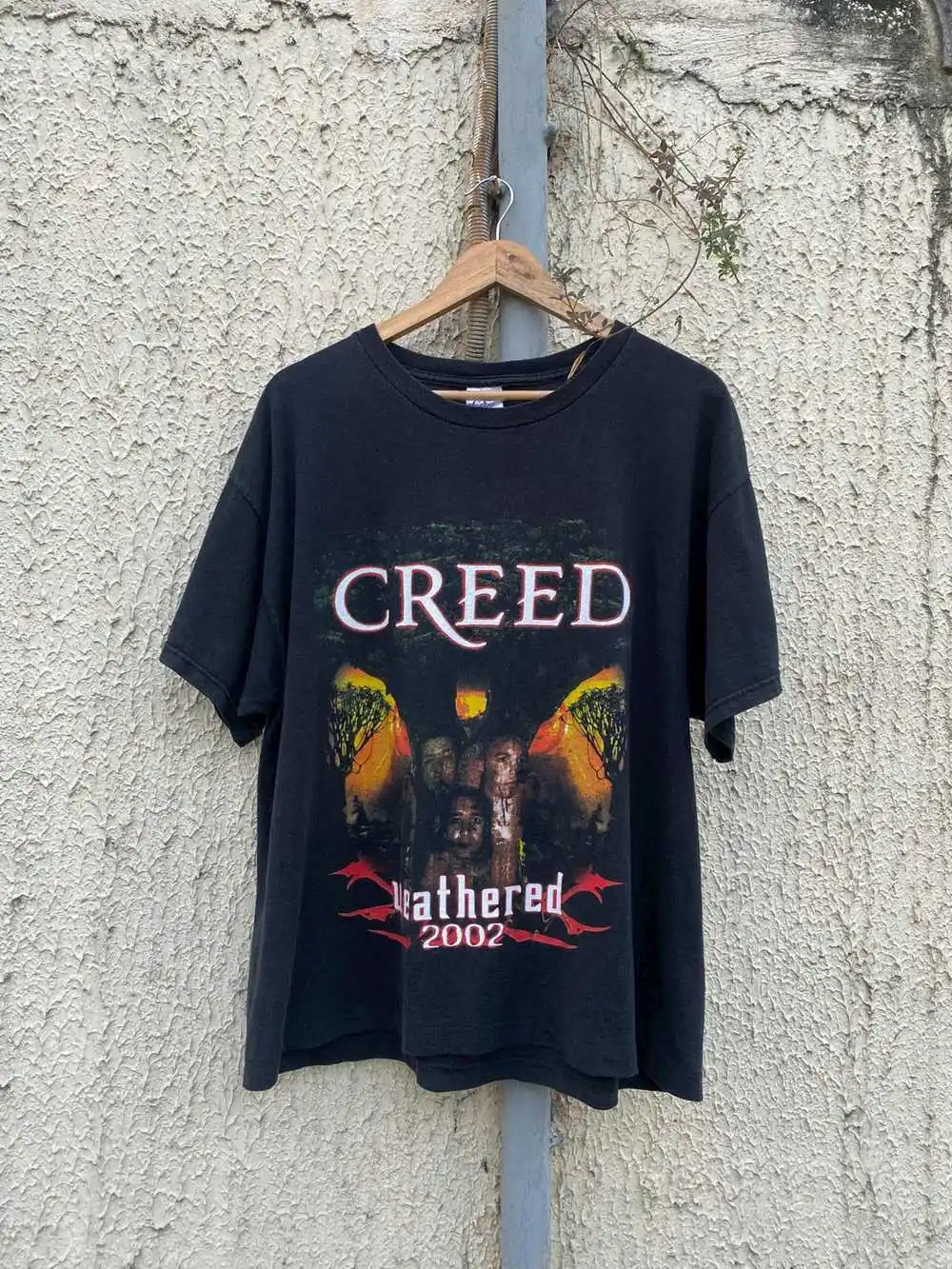 Vintage 2002 Creed Weathered Tour For Men Women Unisex Tshirt S-5XL KH6266