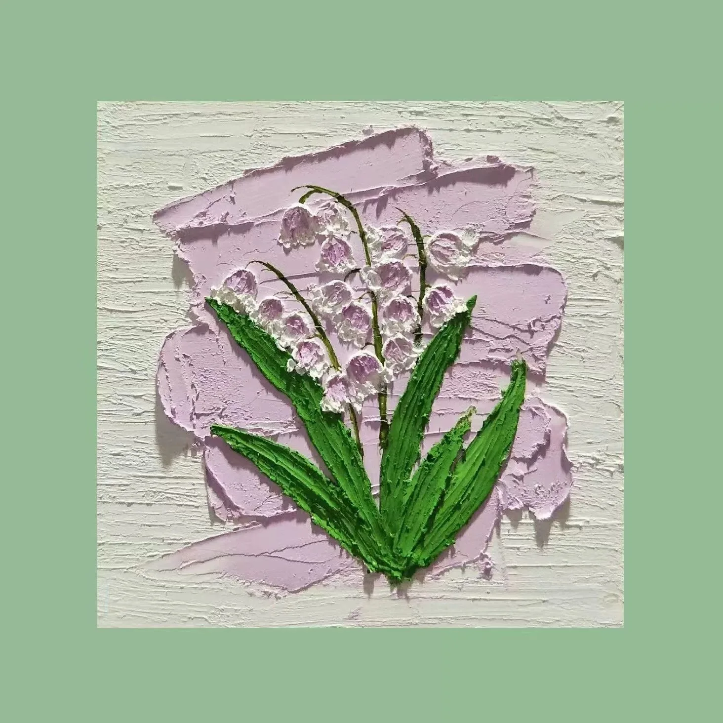 

A-0366 Blue iris oil painting.