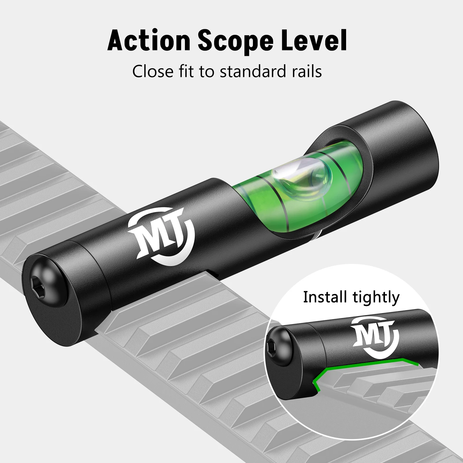 EZshoot Scope Leveling Kit Bubble Rail Level for Picattiny Rail & Universal Magnetic Optics Scope Leveling Tool Mount