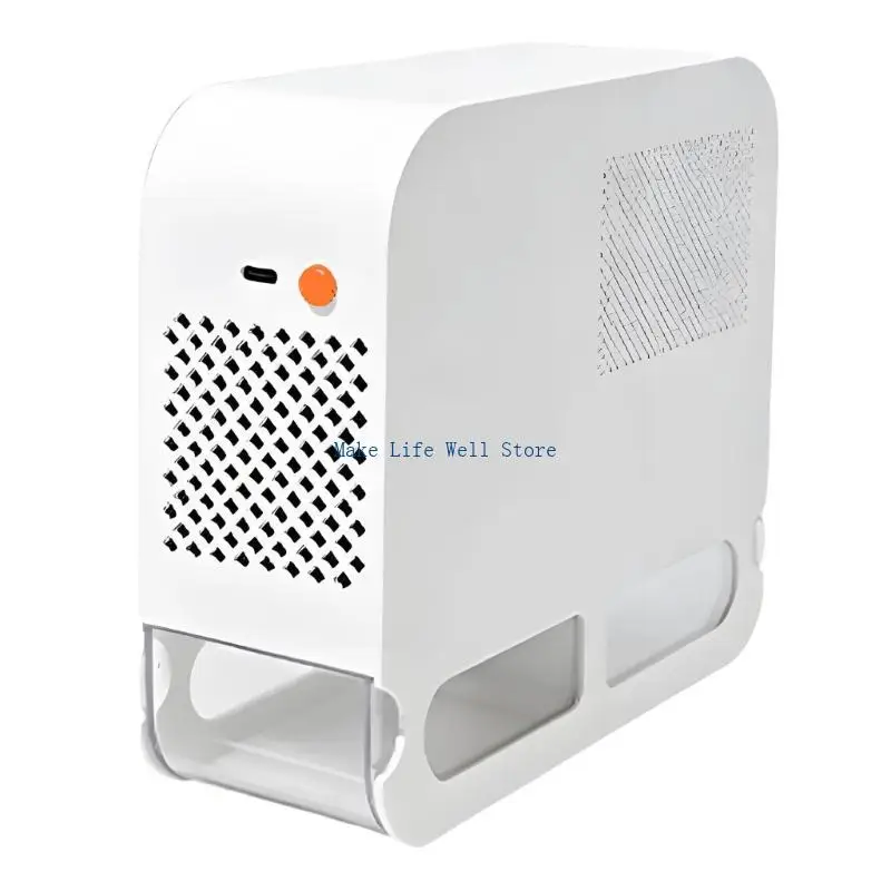 Pet Bird Mixed Feed Sorter for Small Birds, Electric USB Input Device with Open Panel Body and Clear Lower Tray
