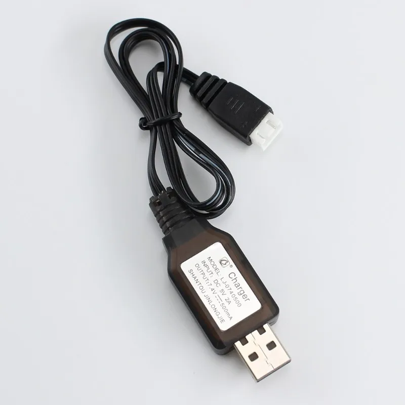 BEDW-Quick Charge Battery 7.4V 500Mah USB Rechargeable For Wltoys 244016 A800 RC Car Vehicle Models