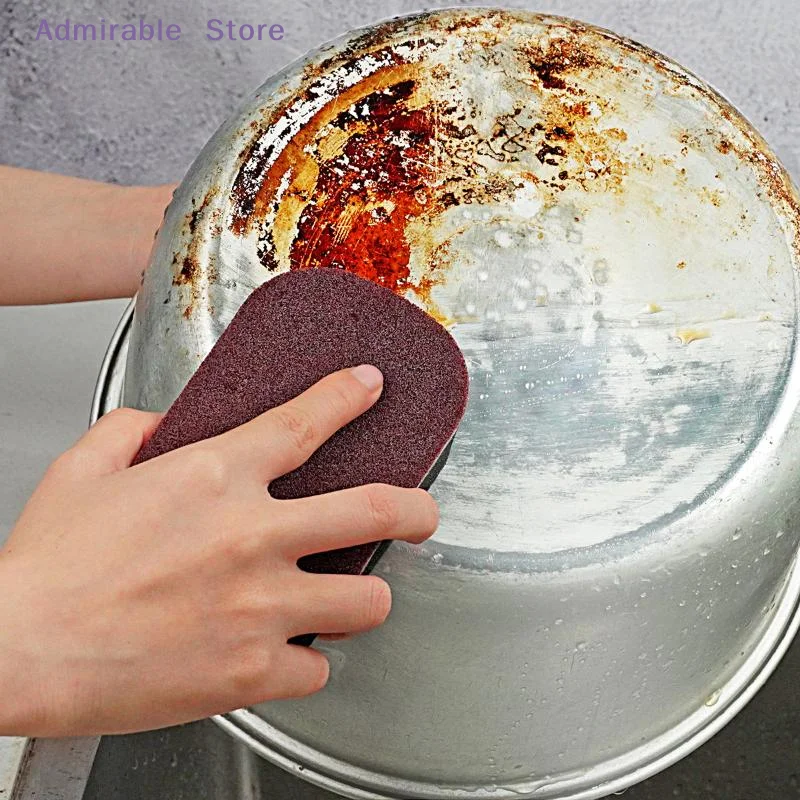 wMagic Sponge Power Thicken Double -sided Dishes Cleaning Brushes Kitchen Wipe Rust Brushing Pot Bottom Black Stain Artifact