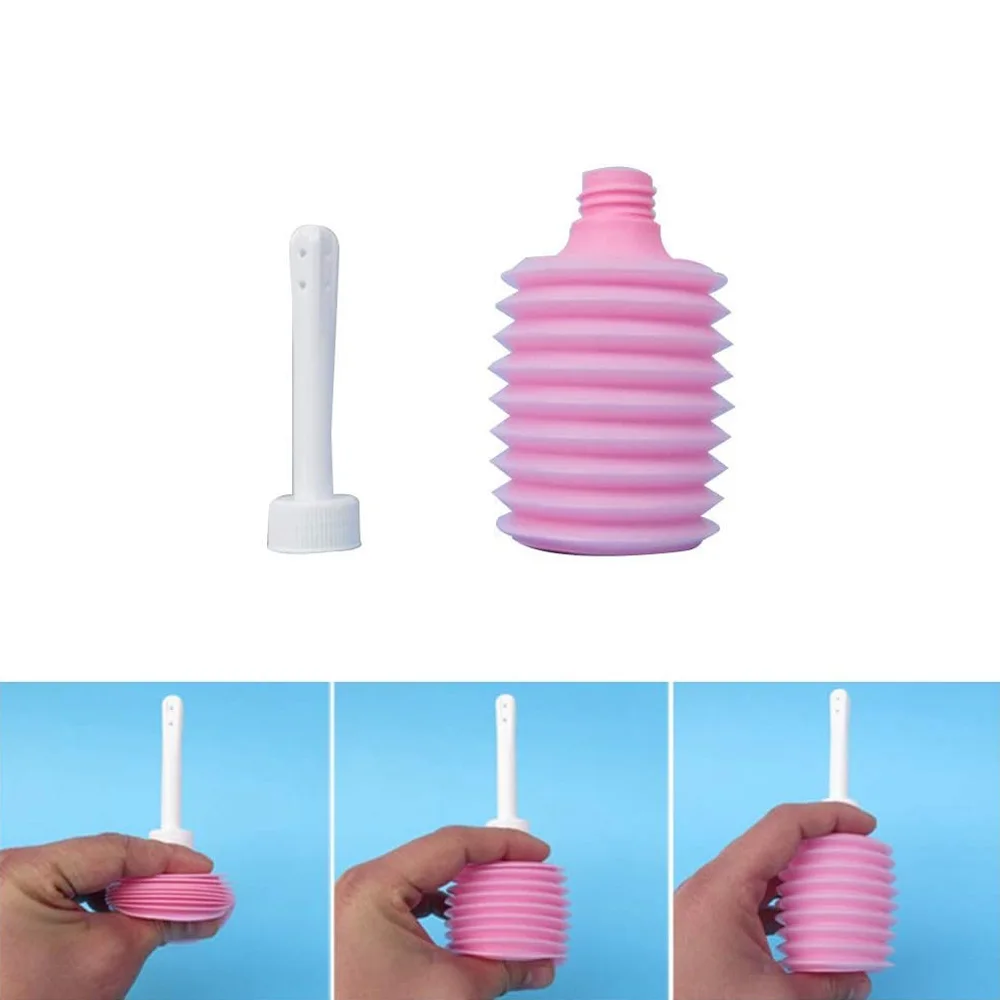 200ML 8 Holes Reusable Medical Vaginal Irrigator Anal Douche Retractable Wash Cleaning For Women Female Anus Enema Cleaner
