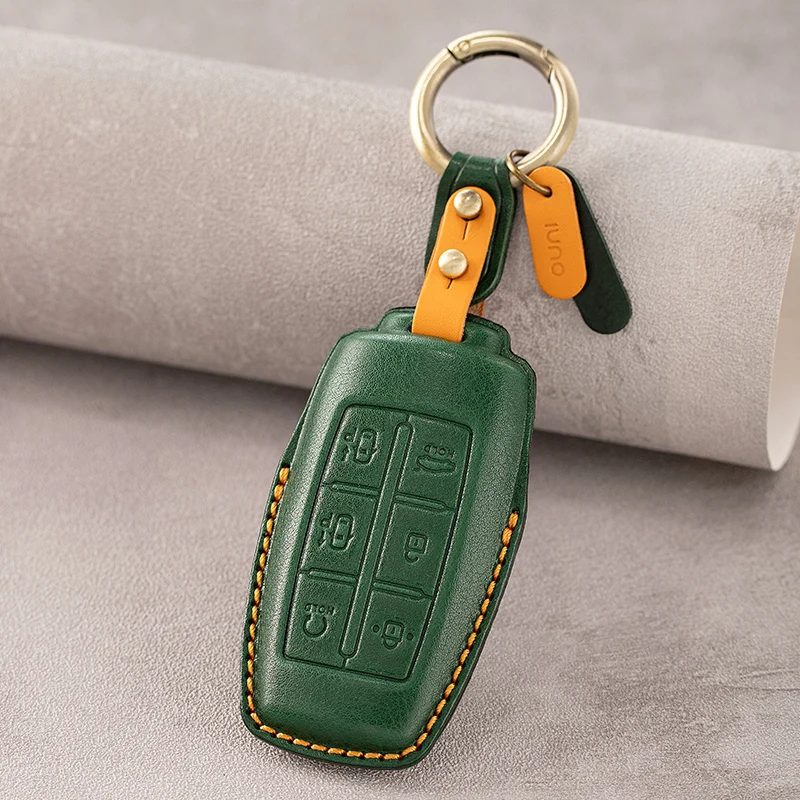 

Genuine leather Protector For Hyundai Genesis GV70 GV80 G90 Key Case Cover Fob