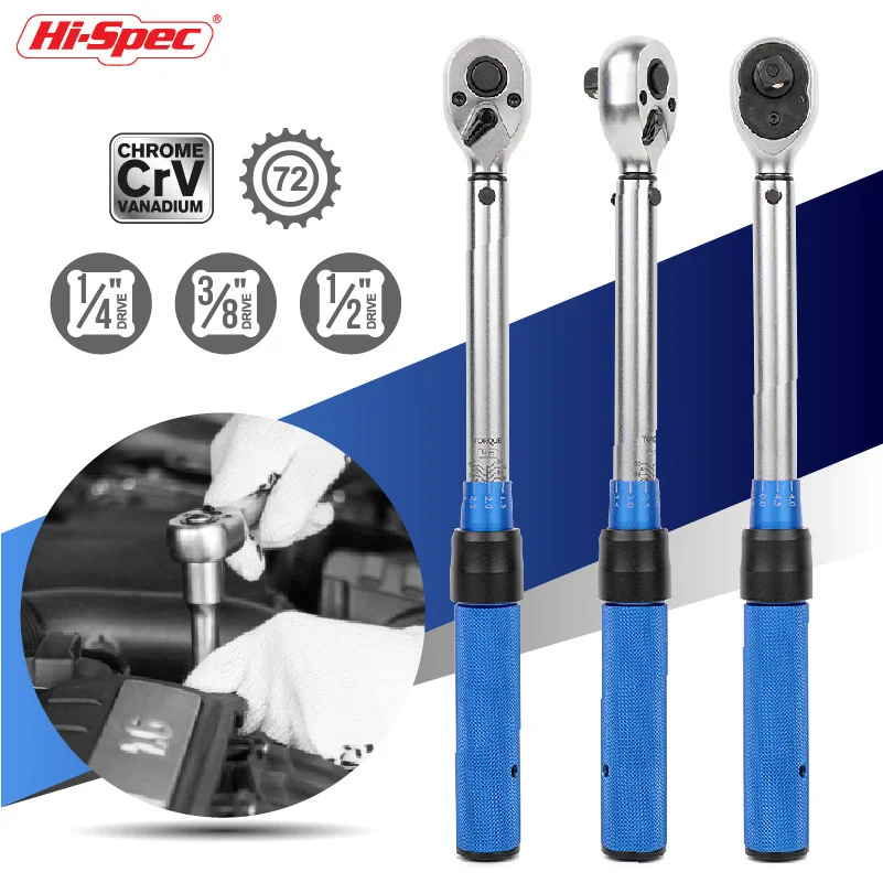 Hallo-Spec 1/7/8/15PC Einstellbare Drehmoment Wrench 3/8 "Auto Repair Tool Kit set Fahrrad Reparatur Spanner Hand Tool Set Mit Fall T Typ