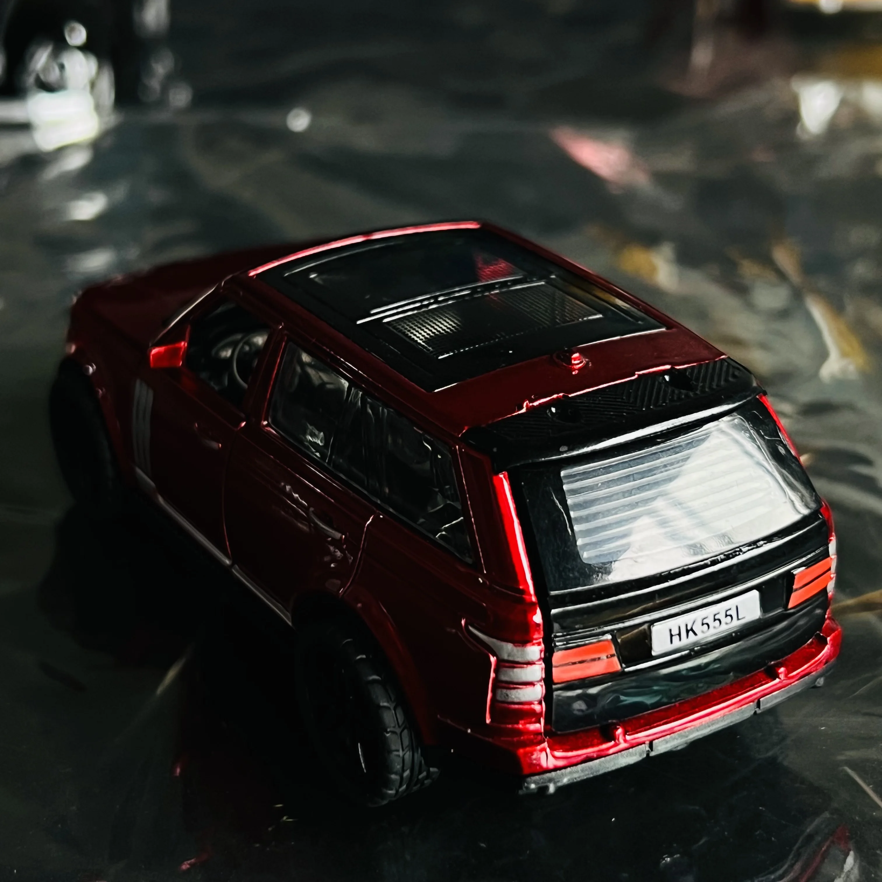 Simulation alloy off-road car model with door opening, children's toy car, boys' cake decoration