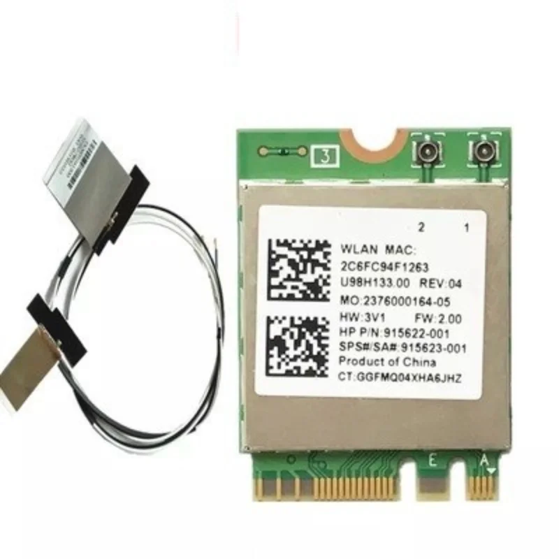 NEW Wireless Network Card 2.4G/5GHz For Realtek RTL8822BE RTL8822 WIFI Bluetooth 4.2 433Mbps For HP 915622-001 915623-001