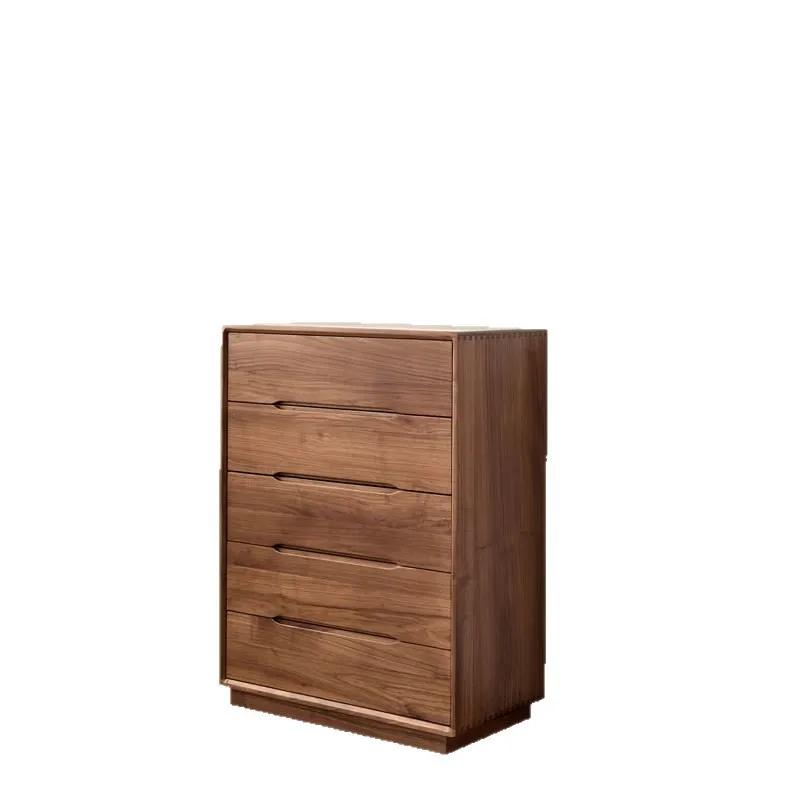

t solid wood chest of drawers, simple modern locker, storage cabinet, drawer cabinet against the wall, sofa side cabinet