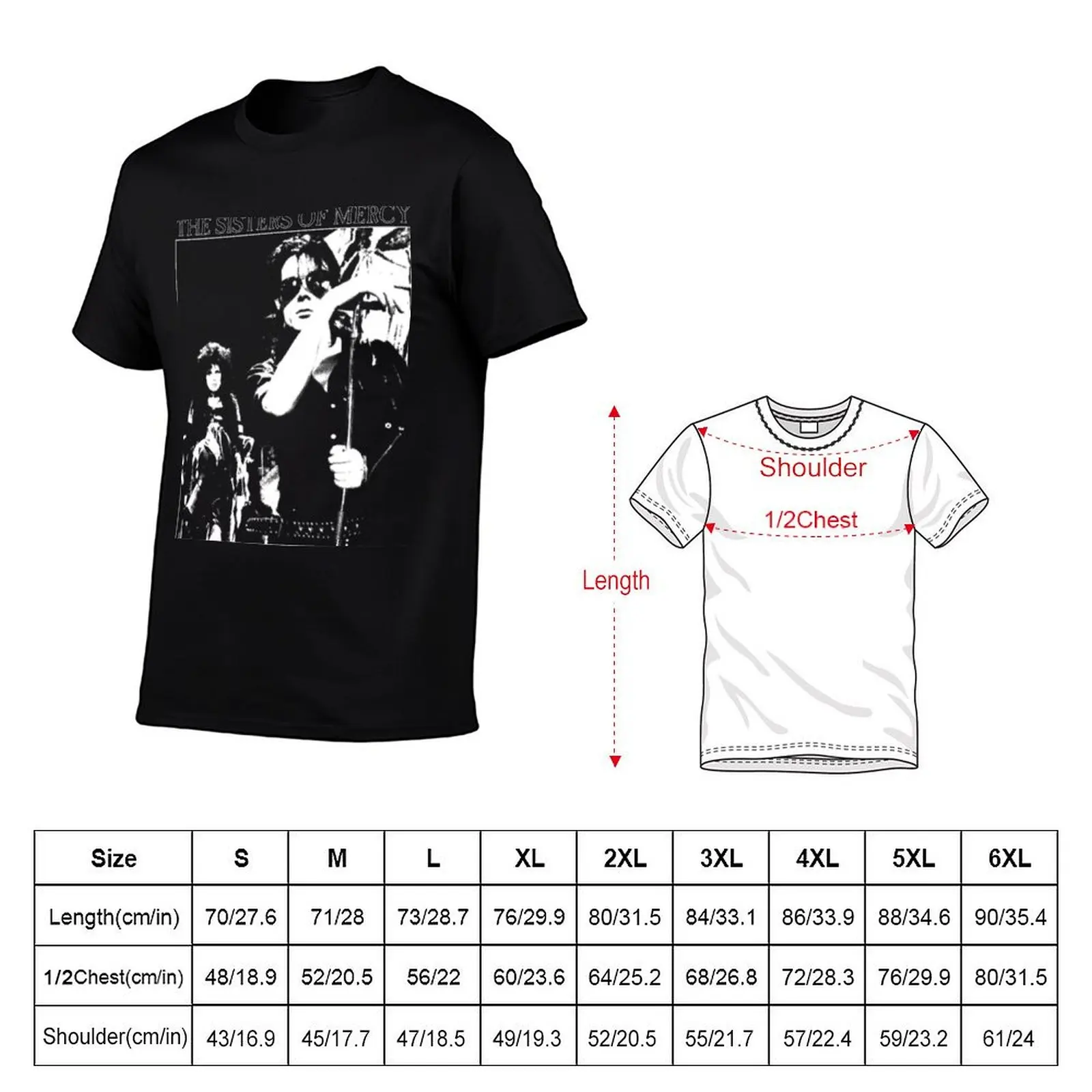 The Sisters Of Mercy T-Shirt Fitness Quick Dry Short Sleeve Top