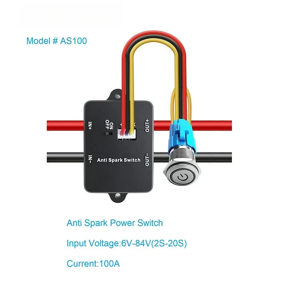 100a-anti-spark-switch-84v-dc-for-e-scooter-skateboard-with-xt90-connector