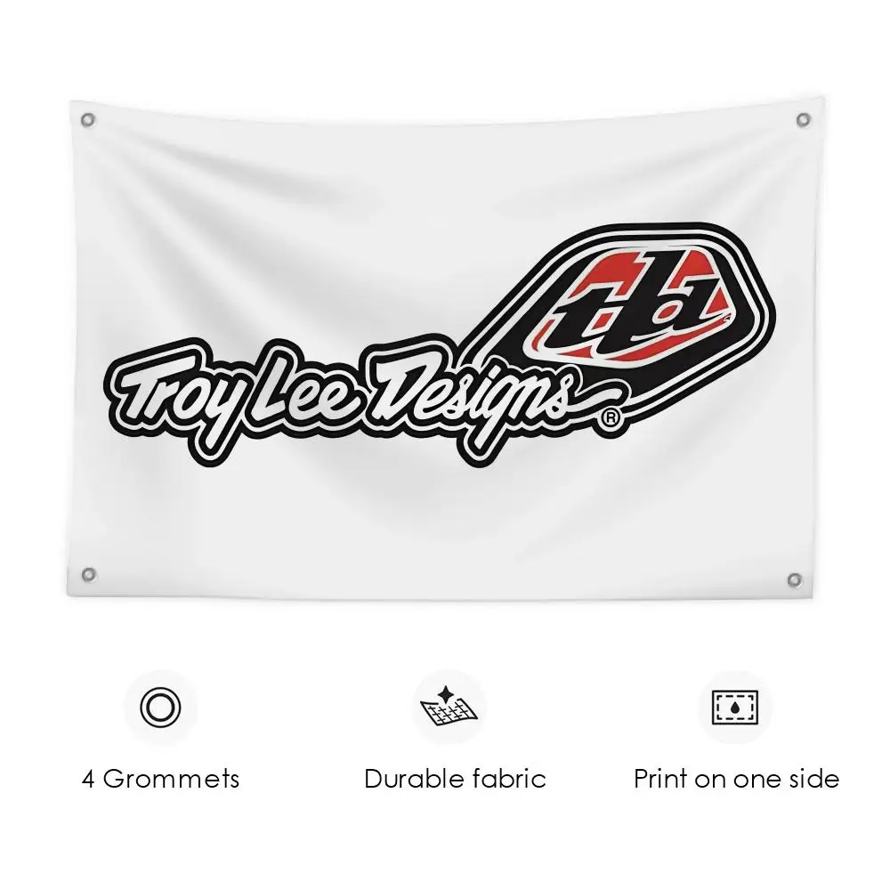 

T-TroyS Lee Auto Parts Logo Flags 3x5 Ft Custom Banner For Garage Door Room Decor Wall Out Decoration With Metal Buckle