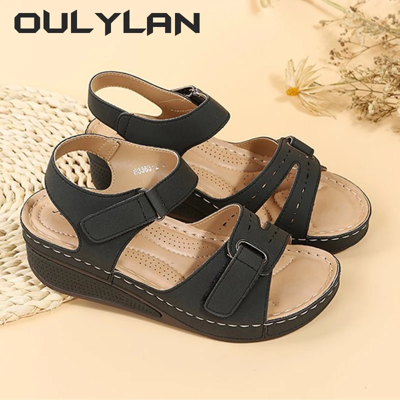 Woman Comfortable Sandals 2024 Summer Open Toe Shoes Sandals Women Shoes Ladies Lightweight Wedge Sandals Sexy Zapatos De Mujer