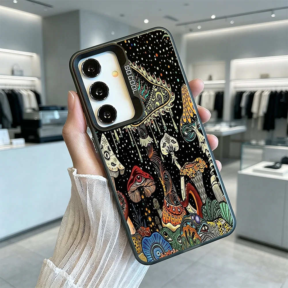 Eye Psychedelic Mushrooms 2026 New Phone Case For Samsung Galaxy S25 S23 A73 A72 A57 A34 A26 Slim Fit Shockproof Back Cover