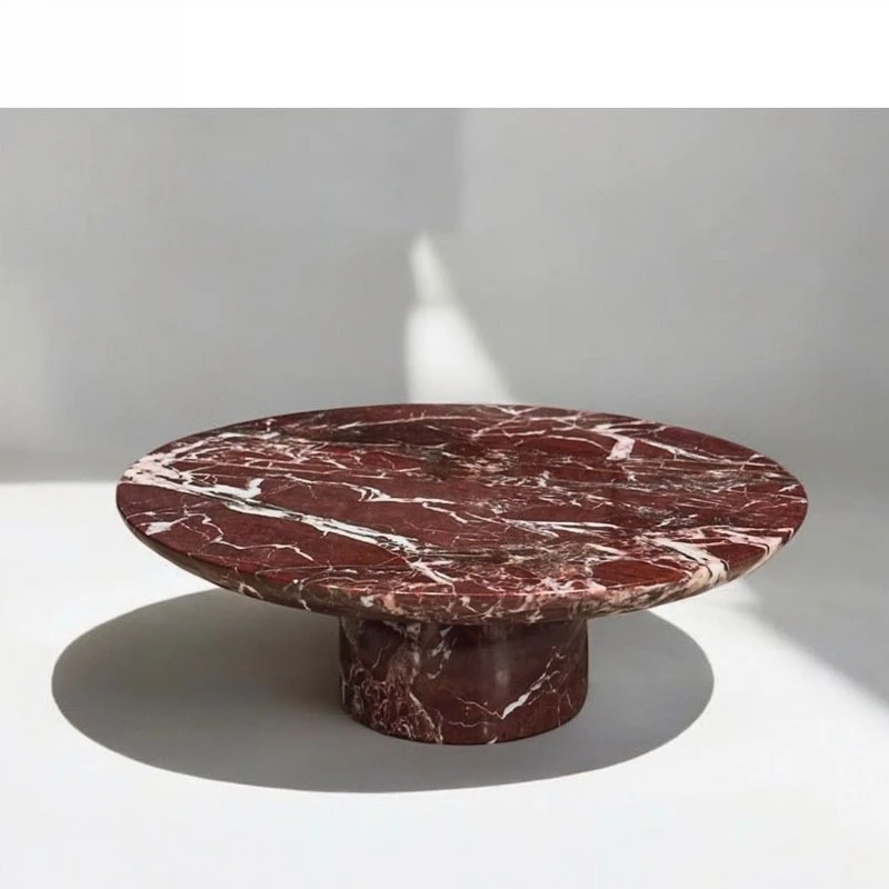 Elegant natural  marble rectangular waterproof coffee table custom decoration bedroom home furniture