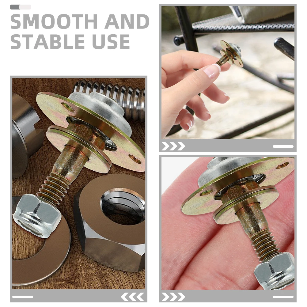 

8 Pcs Hardware Bearings for Rocking Chair Rocking Chair Parts Iron Screw Fittings Repair Parts