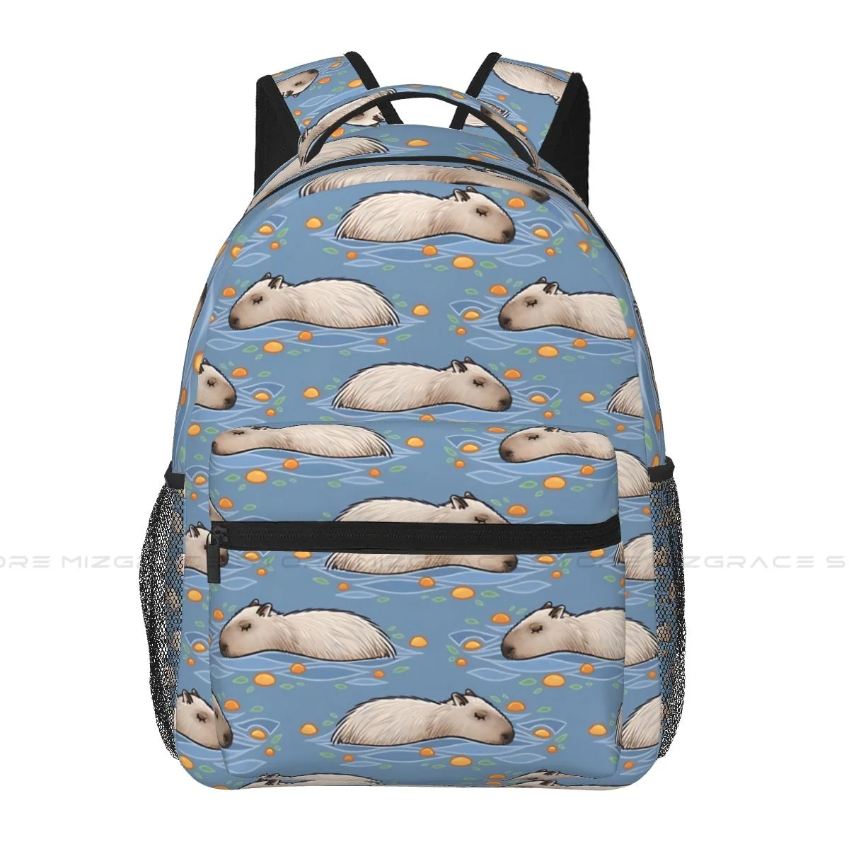 

Capybara With Oranges Backpack for Girls Boys Capybara Guinea Pig Travel Rucksack Daypack for Teenage School Laptop