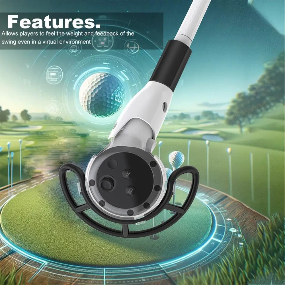 VR Golf Clubs Attachment for Meta Quest 3 VR Controller Tennis Baseball Kayak Extended Handle Grip for Meta Quest 3 Accessories