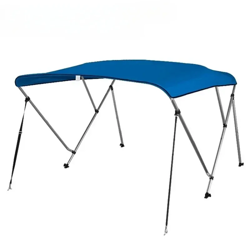 3/4 Bow Bimini Top for Boat Canvas Sun Shade Boat Canopy 600D Polyester 25mm Aluminium Round Tube Pontoon Boat