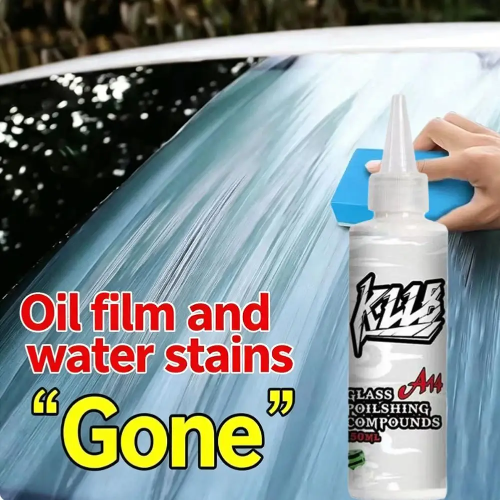 150ml Upgraded Cerium Oxide Glass Polish Car Windshield Scratch Remover Cleaner Window Water Spot Grease Film Streak Free