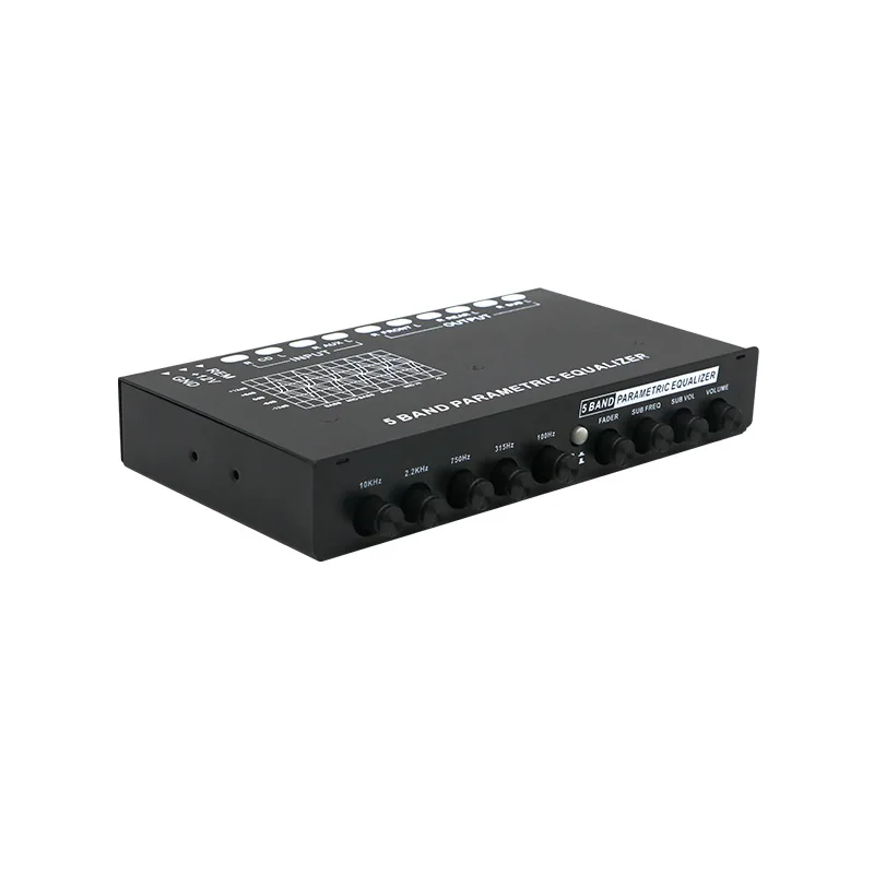 Auto Equalizer 5-Traps Equalizer Auto Versterker Audio Eq Tuned Frequency Deler Versterker