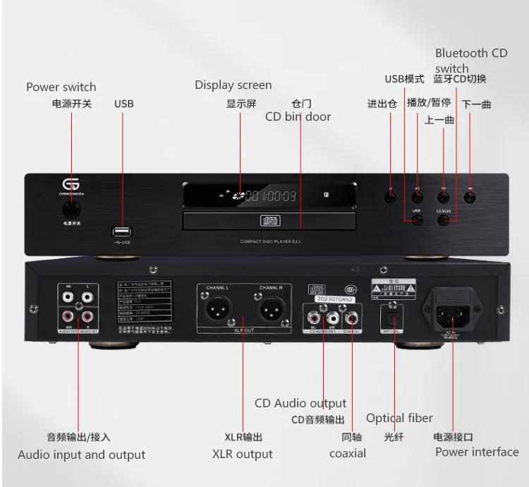 New BRZHIFI Audio TPA3255 Dual-core HIFI X20 Amplifier 600W High-power USB Drive Player BT Video Factory Direct Subwoofer Amplif