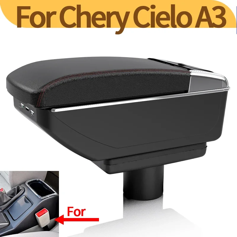 

Многофункциональный органайзер для центральной консоли Chery Cielo A3 M11, двухслойный отсек для хранения, детали для модификации салона автомобиля
