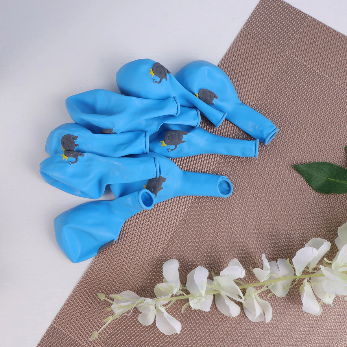 

10Pcs Elephant Balloons Set Cartoon Print 12 Inches Birthday Party Decoration Latex Balloons Kit Party Supplies